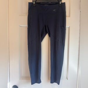 Arc’teryx Women’s High Rise Leggings Blue Athletic Yoga Pants Size Large